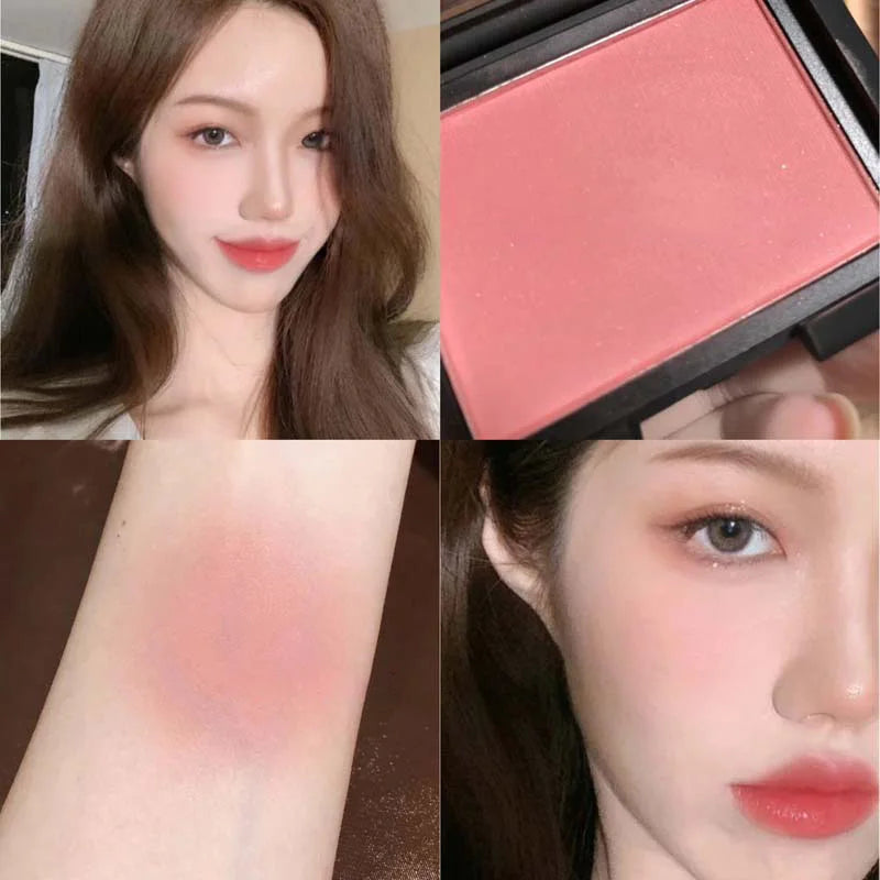 Silky Touch Powder Blusher Monochrome Korean Original Cosmetics Natural Makeup With Low Saturation Matte Makeup Rouge Pink