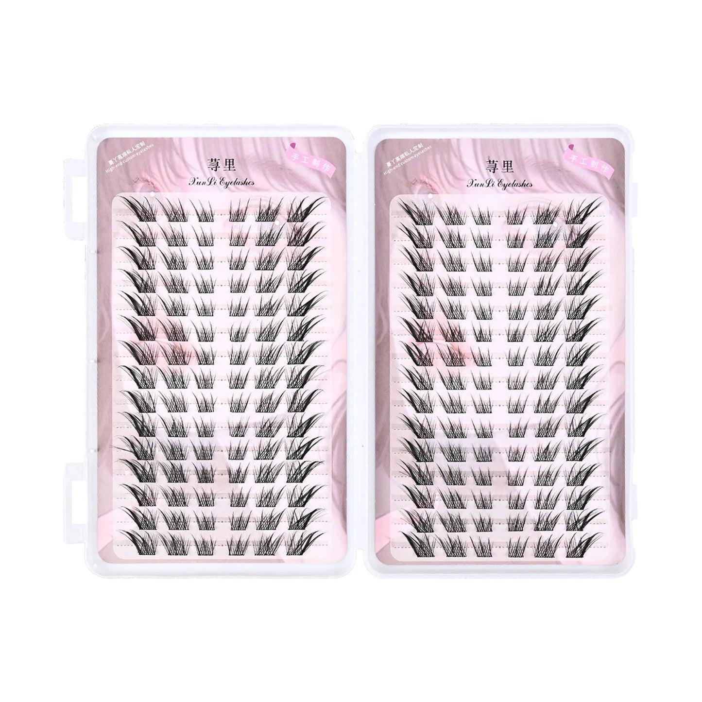 No Glue Need Individual Lash Clusters 28 Rows Self-adhesive False Eyelashes Book Korean U Shaped Natural Comic Lash Extension