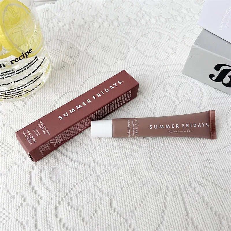 Summer Fridays Mini Set Lip Balm Vanilla Iced Coffee Lip Gloss Lip Balm Moisturizing Smooth Soft Lips Cosmetics Makeup Lip Care