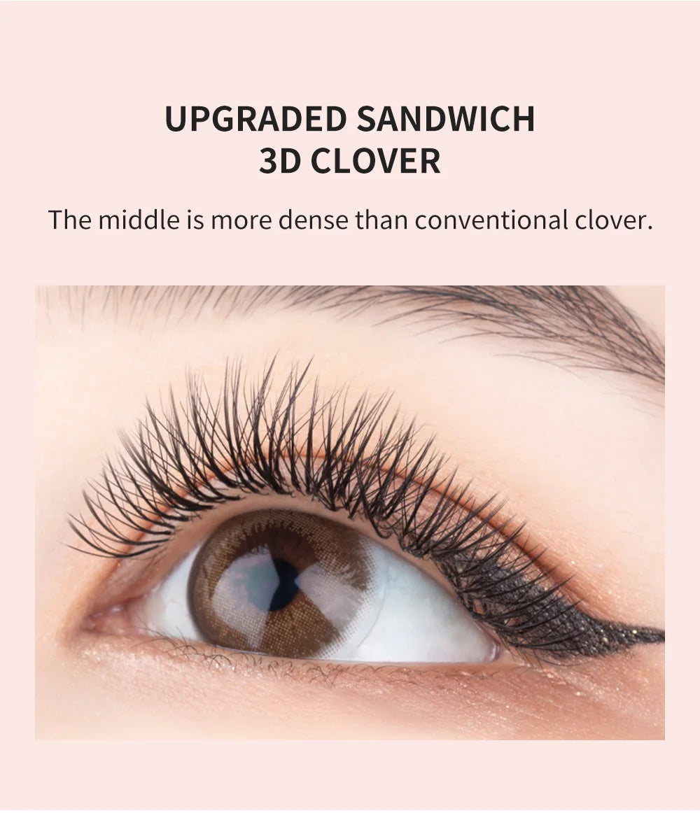 NATUHANA 3D W Shape Eyelash Extensions – Premade Volume Fan Faux Mink Lashes