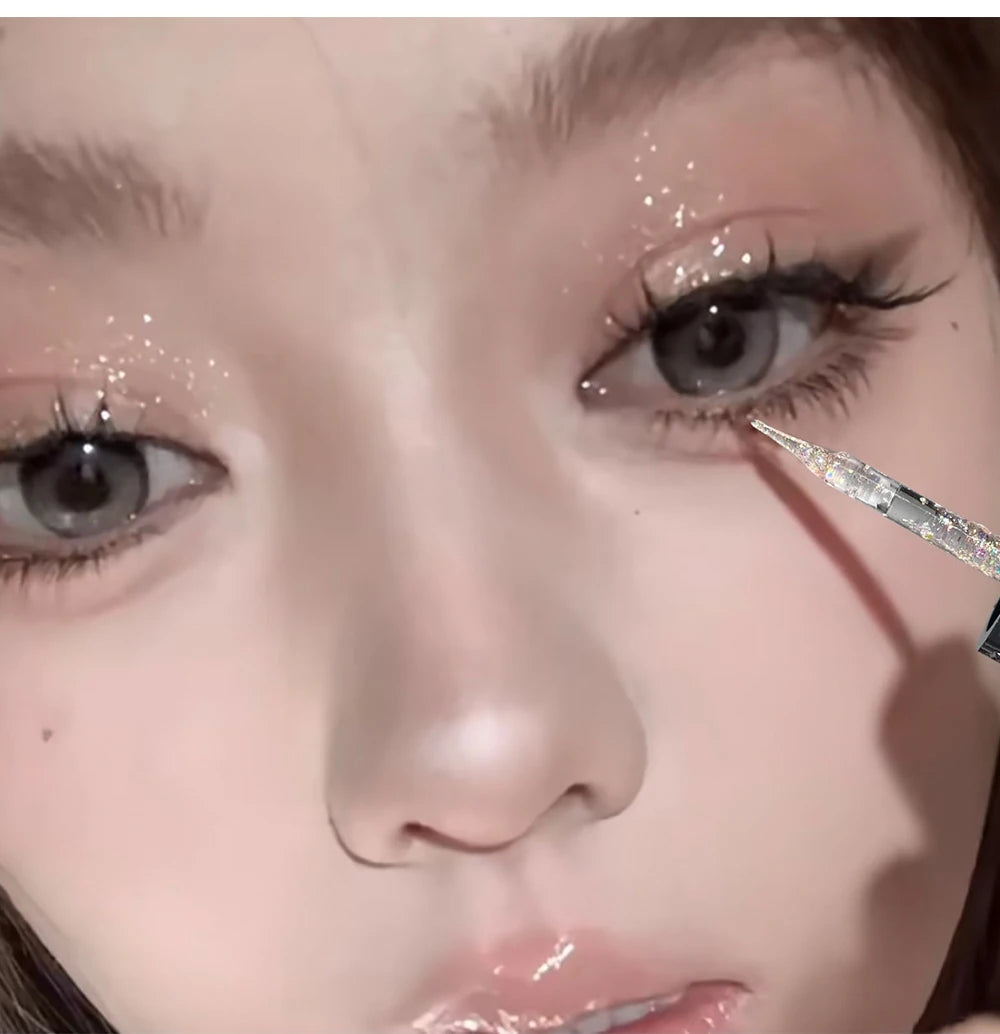 Liquid Eyeshadow Pearlescent Shimmer Silkworm Glitter Eyes Korean Makeup Fine Sparkling Eye Shadow Eyeliner Highlighter Cosmetic