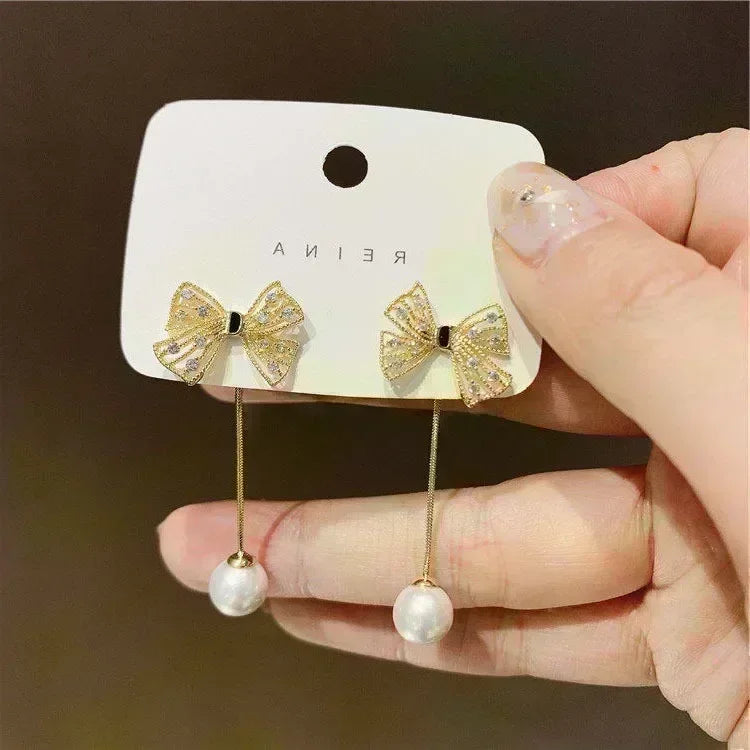 Geometric Rhombus Double Layer Combination Design Earrings For Women Simple Fashion Daily Accessory Party Jewelry Birthday Gifts