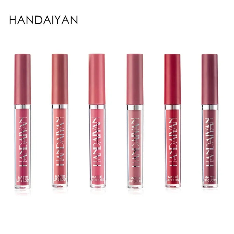 HANDAIYAN Matte Lipstick Set – 1/6 PCS Waterproof, Long Lasting & Non-Stick