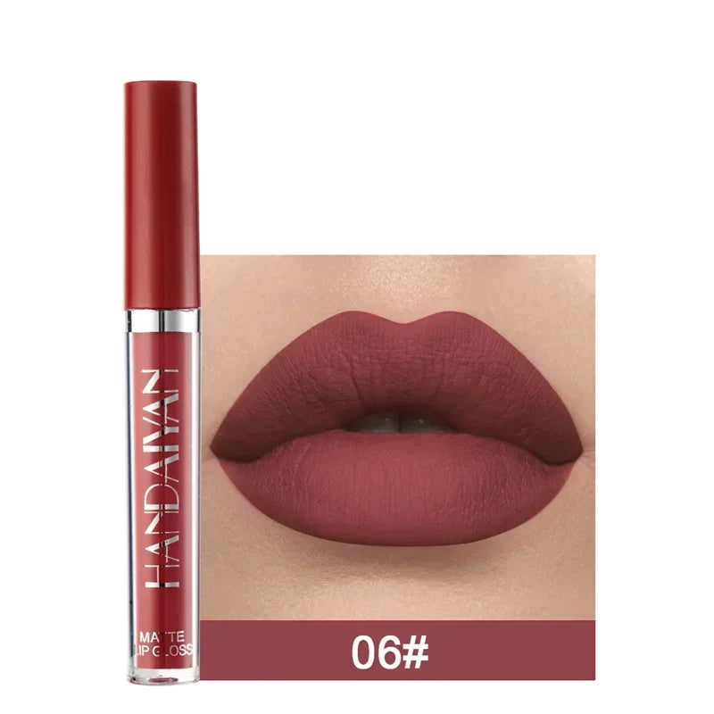 HANDAIYAN Matte Lipstick Set – 1/6 PCS Waterproof, Long Lasting & Non-Stick