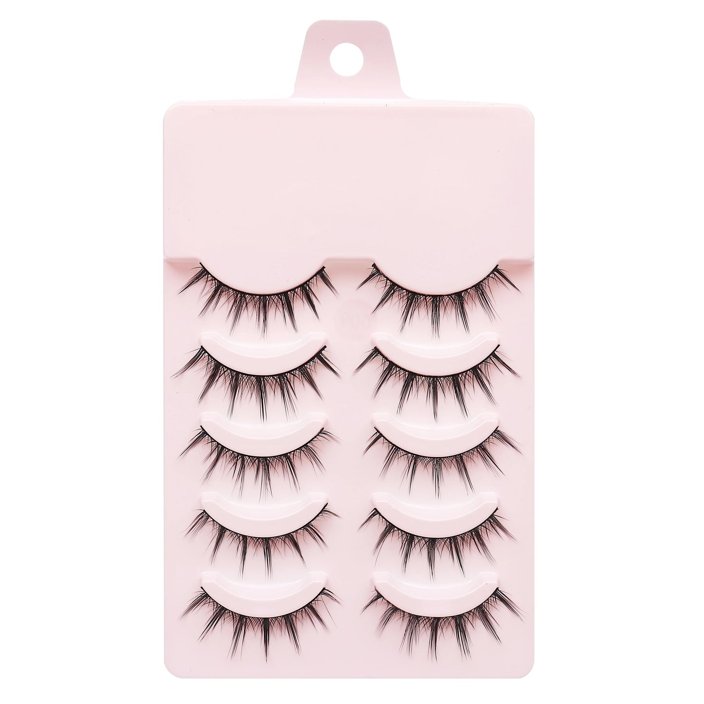Manga Lashes 5 Pairs Anime Cosplay Faux Mink Lashes Korean Natural short Full Strip Lashes Clear Band Soft Eyelash Extension Hot