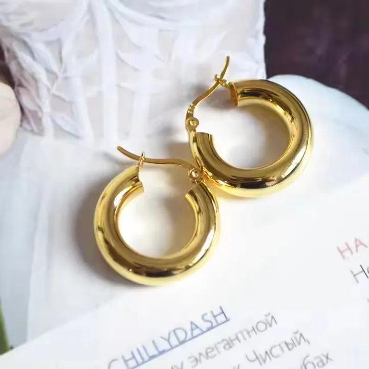 VENTFILLE 925 Sterling Silver Star & Moon Hoop Earrings for Women