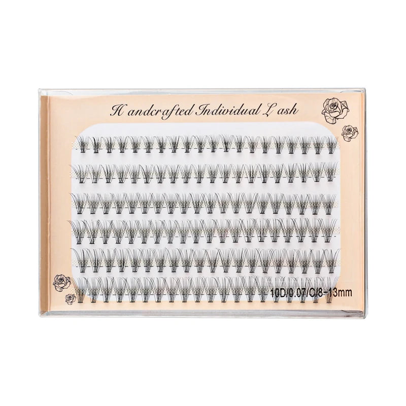 6 Rows 120 Bundles Eyelash Extension Natural Russian Volume Faux Cils Eyelashes Individual 10/20/30D Cluster False Lashes Makeup