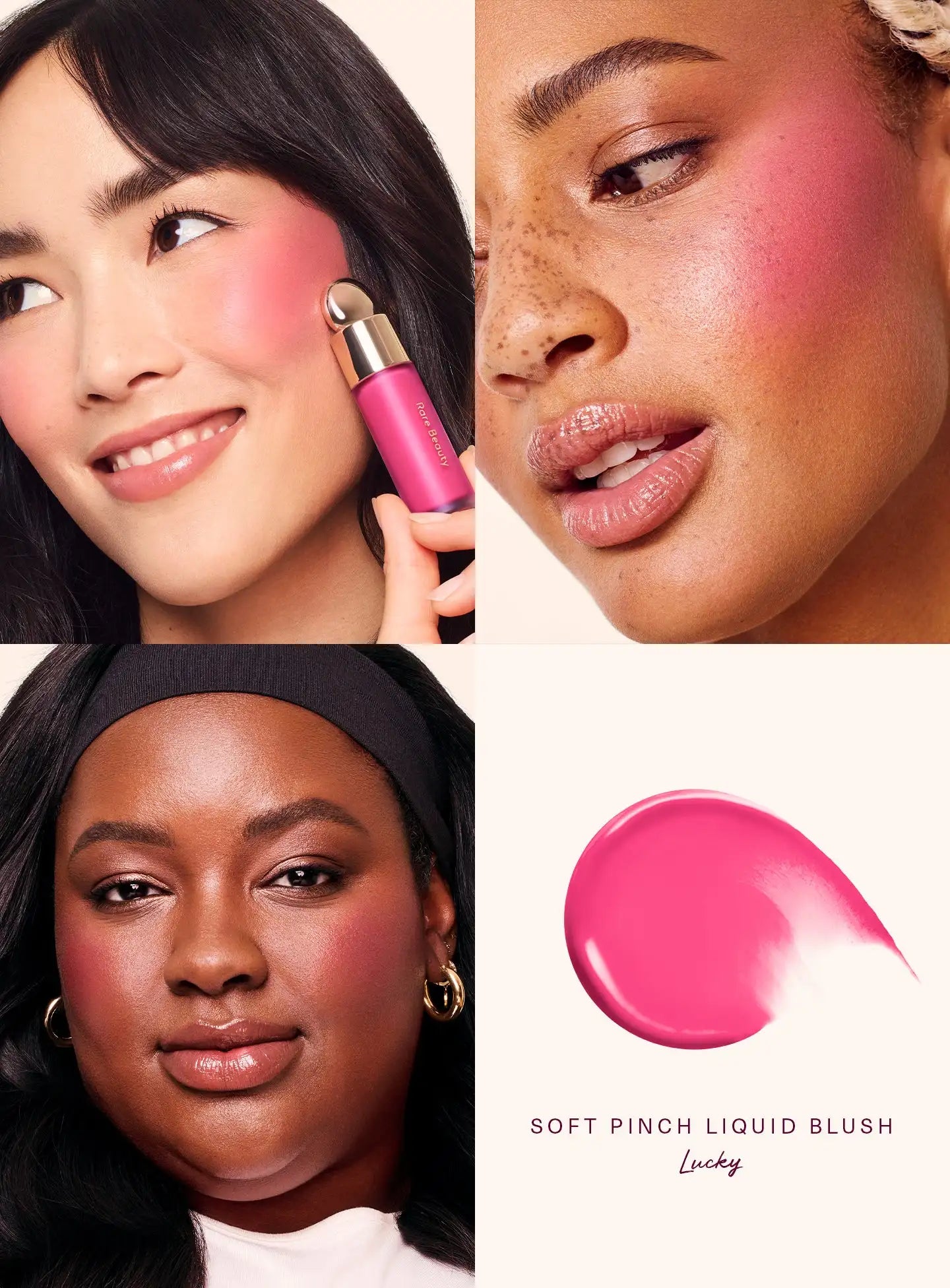 RARE Beauty Liquid Blush Lipstick Hope Eyes Cheek Blusher Waterproof Mositure Face Contour Shadow Liquid LipGloss Plump Makeup