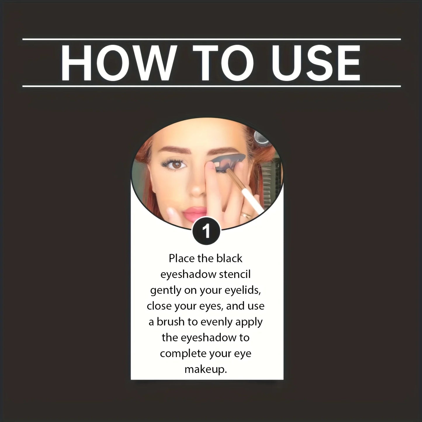 Eye Makeup Assistant - 2 Special Eyeshadow Brushes, Eyeshadow Tools, Quick Makeup Templates, Eyeshadow Molds, Suitable