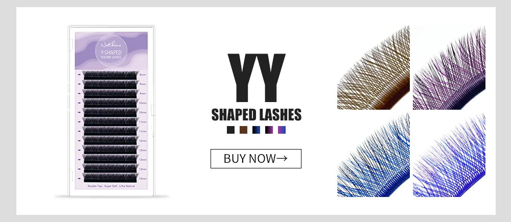 NATUHANA 3D W Shape Eyelash Extensions – Premade Volume Fan Faux Mink Lashes