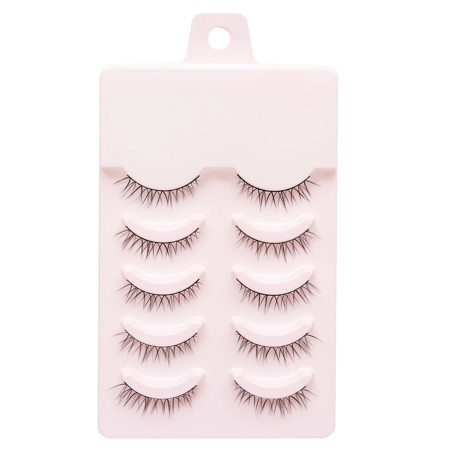 Manga Lashes 5 Pairs Anime Cosplay Faux Mink Lashes Korean Natural short Full Strip Lashes Clear Band Soft Eyelash Extension Hot