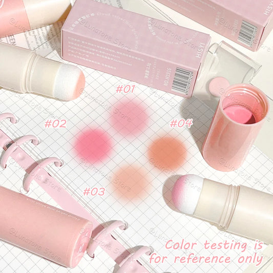 Soft Fog Blush Stick - Energetic Bouncy, Korean Style, Brightening, Dual-use For Lips And Cheeks, Natural Color Vitality Girl
