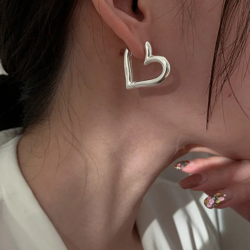 VENTFILLE 925 Sterling Silver Star & Moon Hoop Earrings for Women