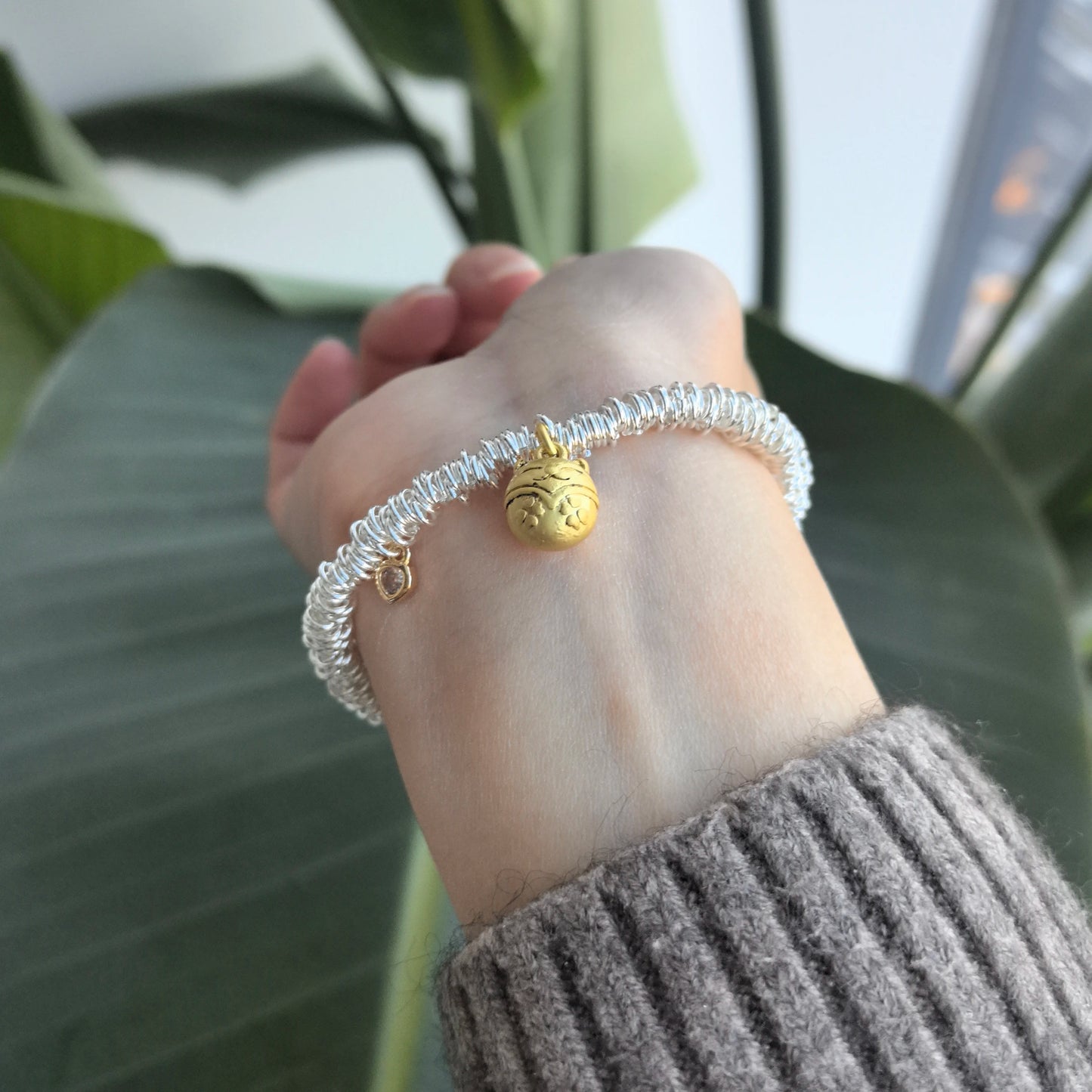 925 Sterling Silver Bracelet Bangle Simple Green Leaf Elegant Nature For Woman Girl Fashion Jewelry Gift Dropship Wholesale
