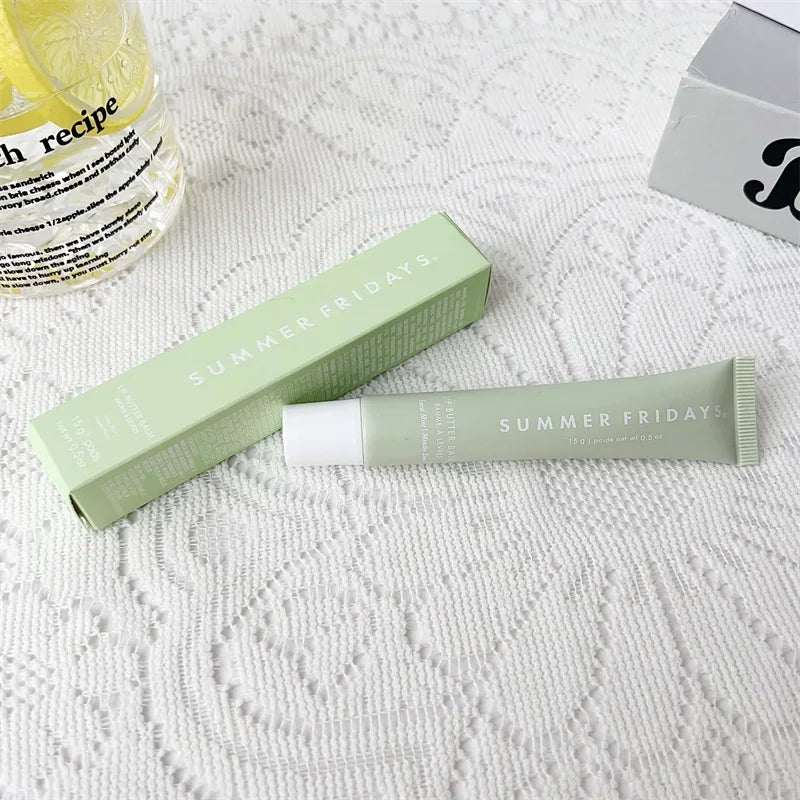 Summer Fridays Mini Set Lip Balm Vanilla Iced Coffee Lip Gloss Lip Balm Moisturizing Smooth Soft Lips Cosmetics Makeup Lip Care