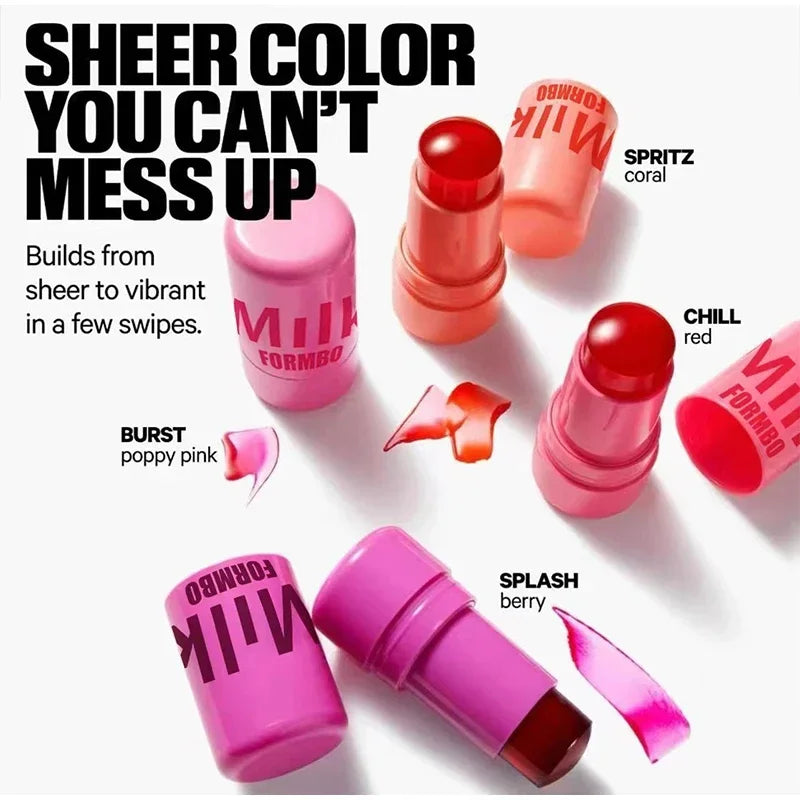 Moisturizing Jelly Tint Stick – Long Lasting 3-in-1 Blush & Lip Color