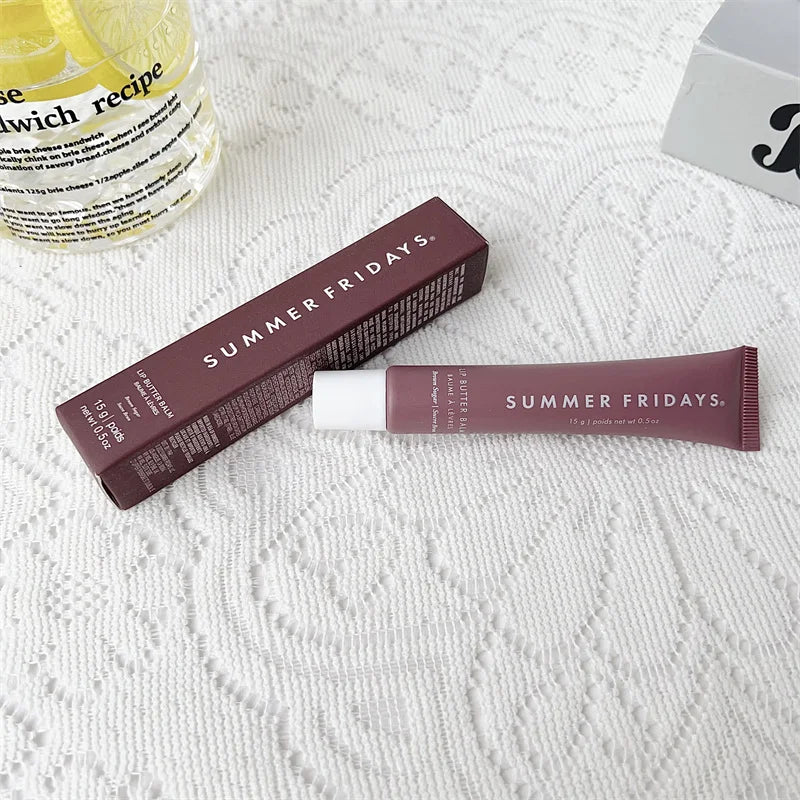 Summer Fridays Mini Set Lip Balm Vanilla Iced Coffee Lip Gloss Lip Balm Moisturizing Smooth Soft Lips Cosmetics Makeup Lip Care