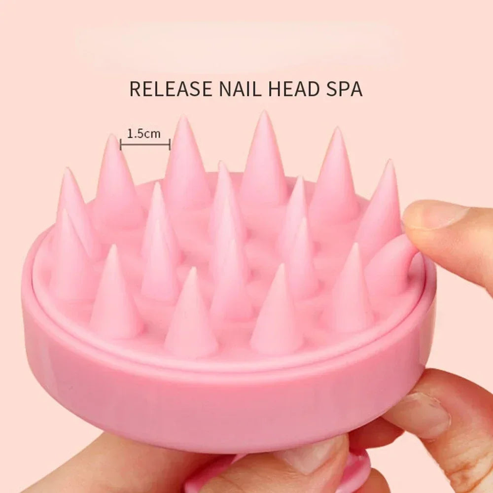 Silicone Shampoo Brush Scalp Antipruritic Massage Hair Washing Combs Body Cleansing Exfoliator Bathing Brushes Hairdressing Tool