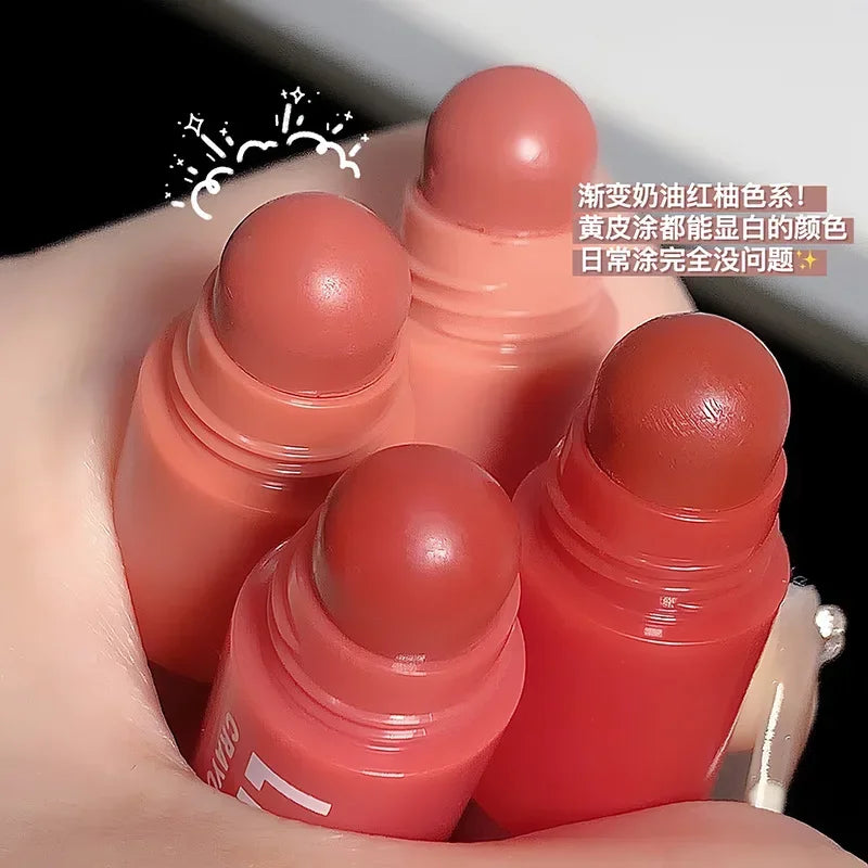 4pcs/set Lipstick Korean Girl Group Crayon Lipstick Long Lasting Matte Lip Makeup Tint Easy To Color 3D Sexy Waterproof Lipgloss