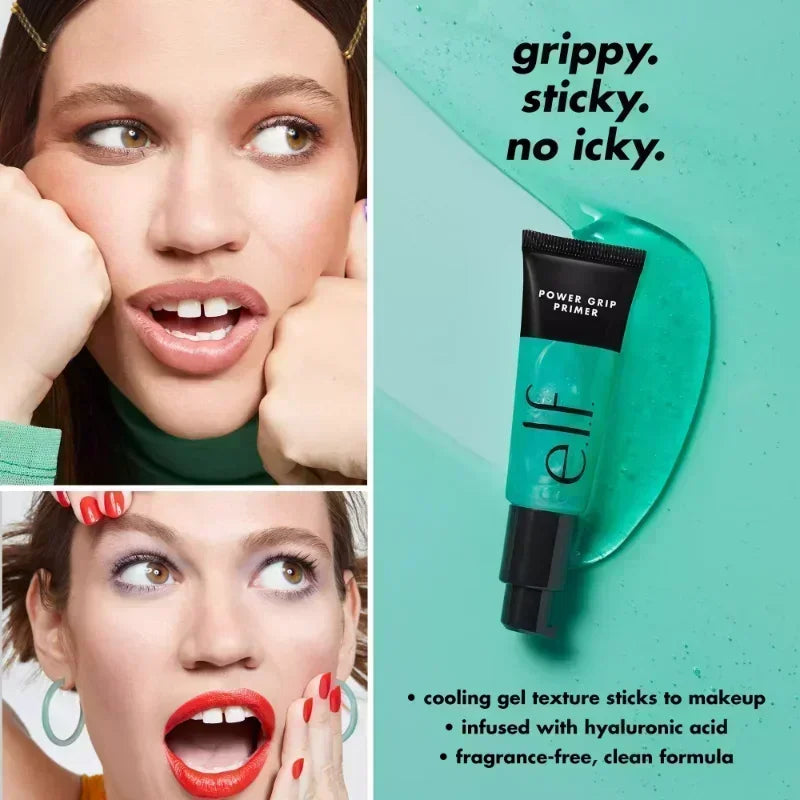 For Elf Power Grip Primer Gel-type Moisturizing Face Primer Firming Makeup Primer Light Texture Beauty Makeup Strong Primer 24ml