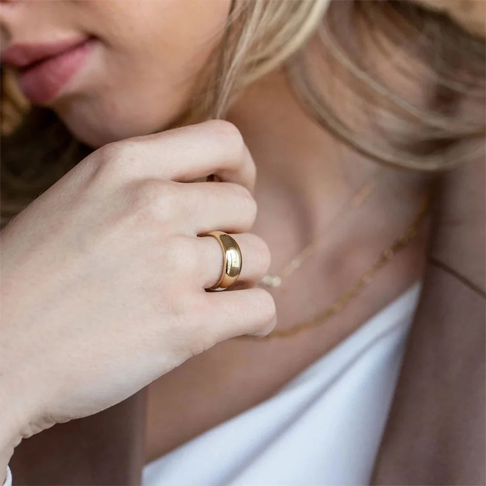Fashion Ring 316L Stainless Steel Ring Anillo Ringen Mujer Women Rings Bague Couple Matching Jewlery Fashion Gifts Do not fade