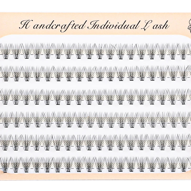6 Rows 120 Bundles Eyelash Extension Natural Russian Volume Faux Cils Eyelashes Individual 10/20/30D Cluster False Lashes Makeup