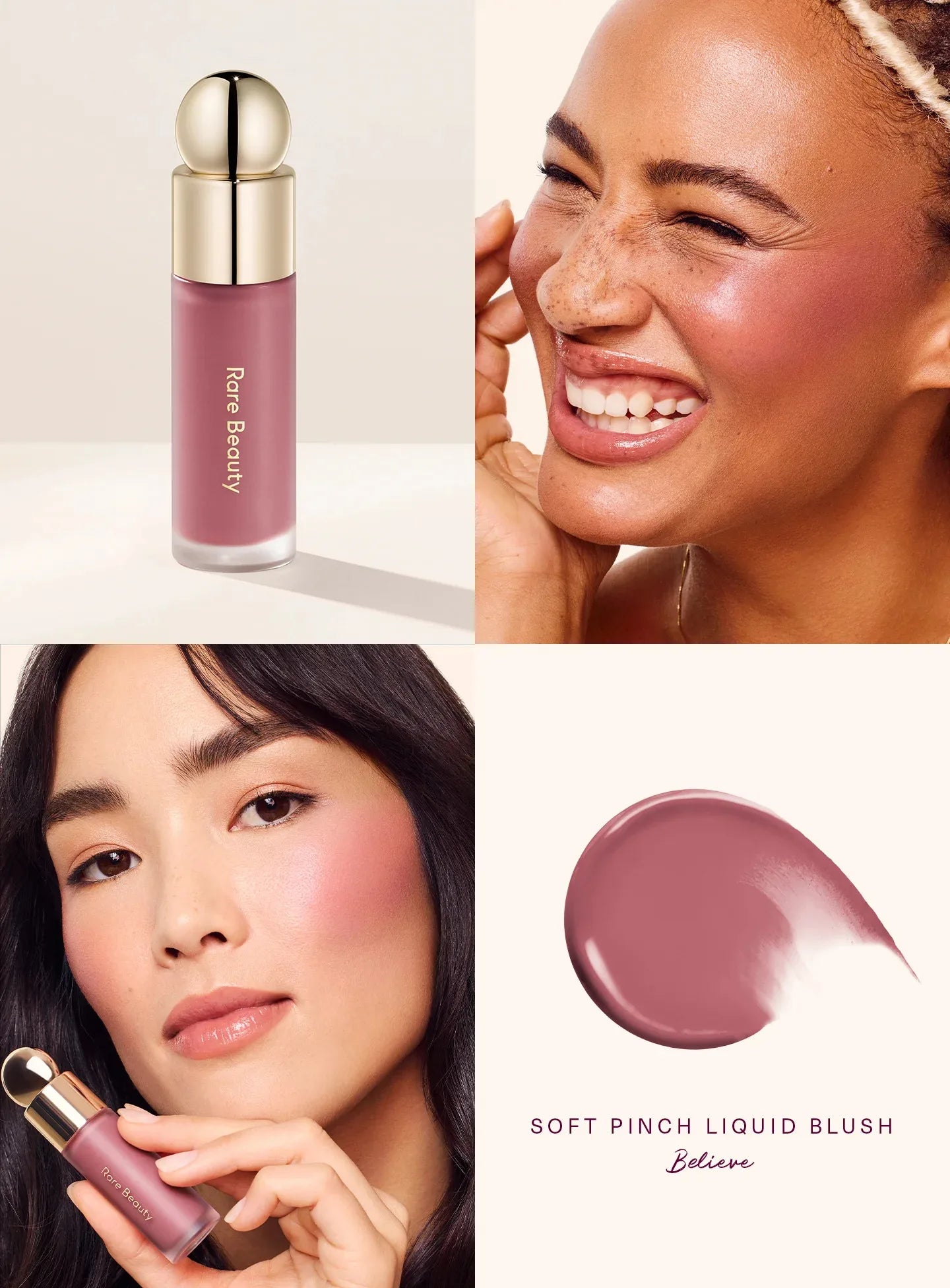 RARE Beauty Liquid Blush Lipstick Hope Eyes Cheek Blusher Waterproof Mositure Face Contour Shadow Liquid LipGloss Plump Makeup