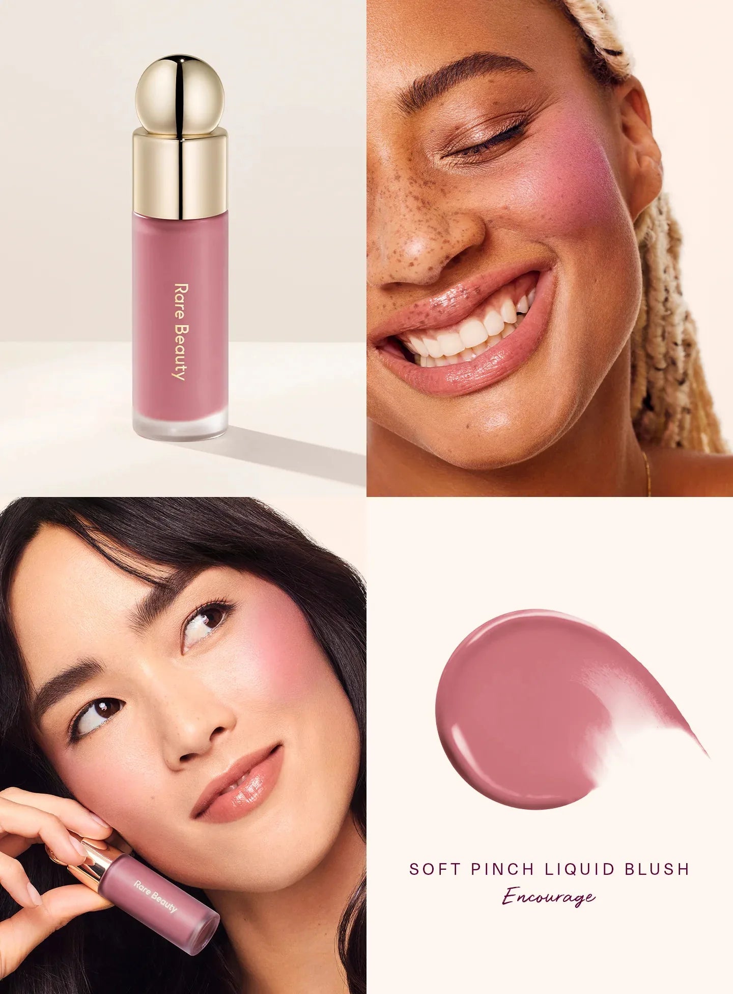 RARE Beauty Liquid Blush Lipstick Hope Eyes Cheek Blusher Waterproof Mositure Face Contour Shadow Liquid LipGloss Plump Makeup