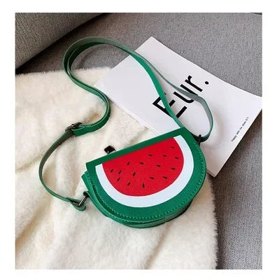 Cute PU Leather Children's Small Shoulder Bags Lovely Cartoon Baby Girls Coin Purse Handbags Princess Accessories Crossbody Bag