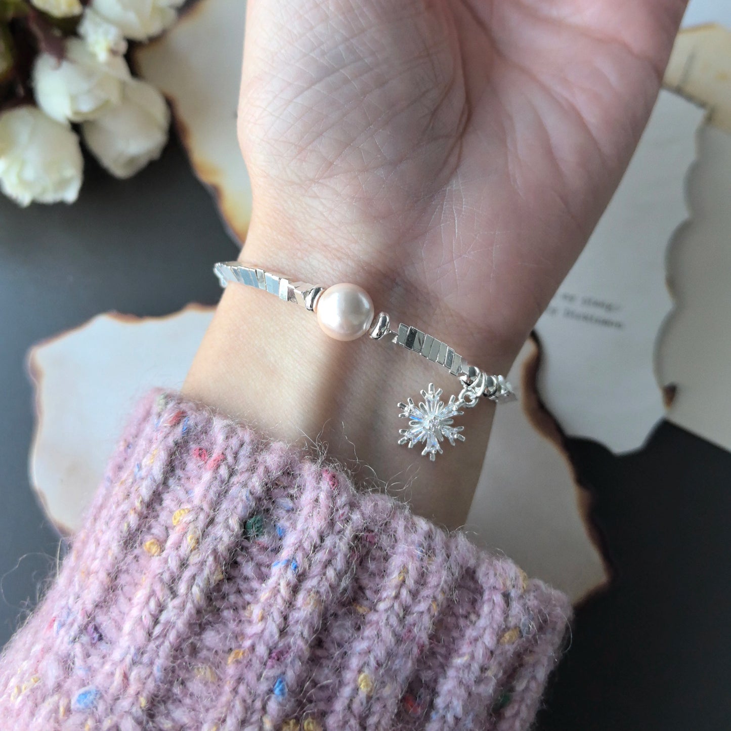 925 Sterling Silver Bracelet Bangle Simple Green Leaf Elegant Nature For Woman Girl Fashion Jewelry Gift Dropship Wholesale