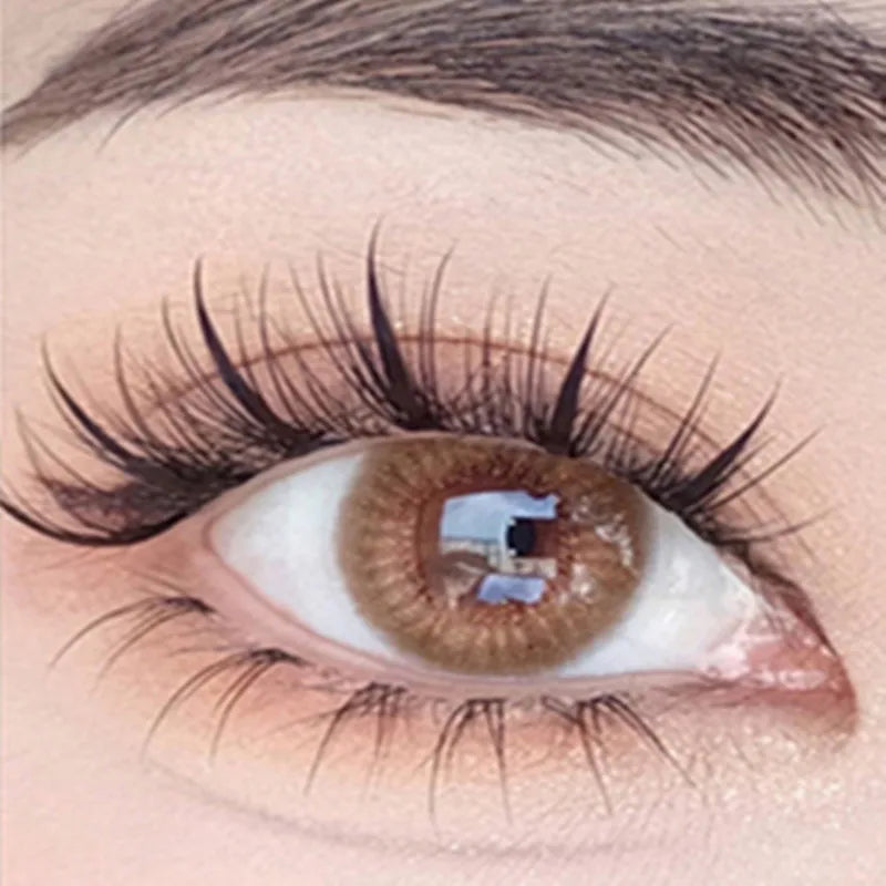 Manga Lashes 5 Pairs Anime Cosplay Faux Mink Lashes Korean Natural short Full Strip Lashes Clear Band Soft Eyelash Extension Hot