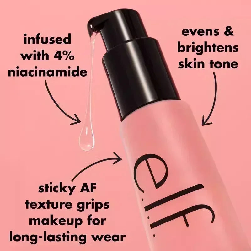 For Elf Power Grip Primer Gel-type Moisturizing Face Primer Firming Makeup Primer Light Texture Beauty Makeup Strong Primer 24ml