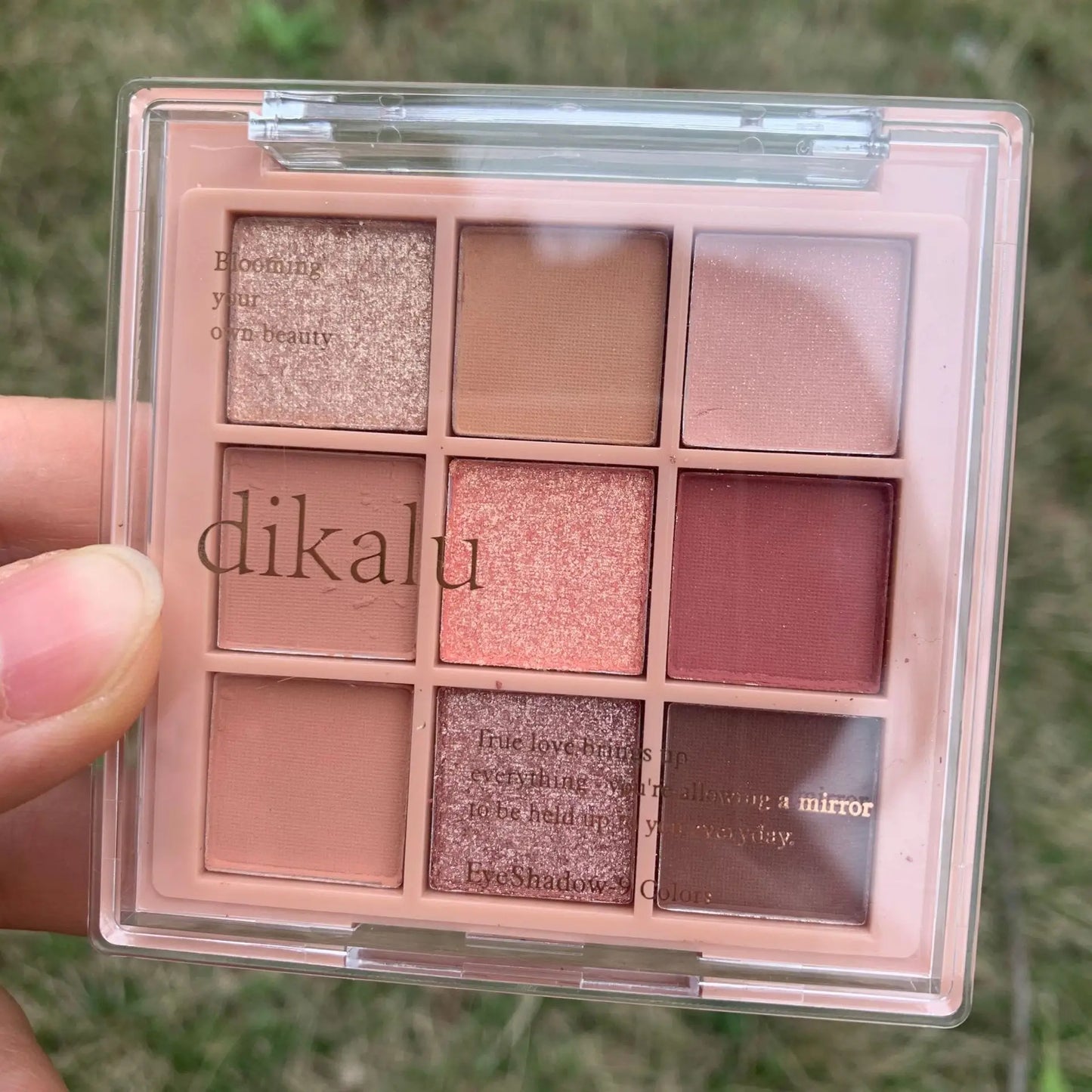 9 Color Eyeshadow Palette Rose Pink Earth Color Pearly Matte Milk Tea Glitter Eye Shadow Makeup Lasting Korean Cosmetic Set