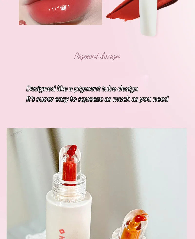 Korean Lip Gloss – Crystal Jelly Liquid, Plumping & Moisturizing Lipstick
