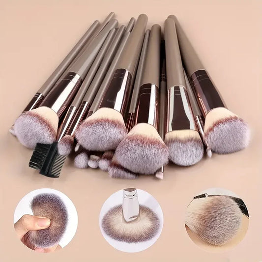Professional 3-20PCS Makeup Brushes Set Soft Fluffy Foundation Eyeshadow Concealer Blending Blush Brush Kabuki Women Beauty Tool