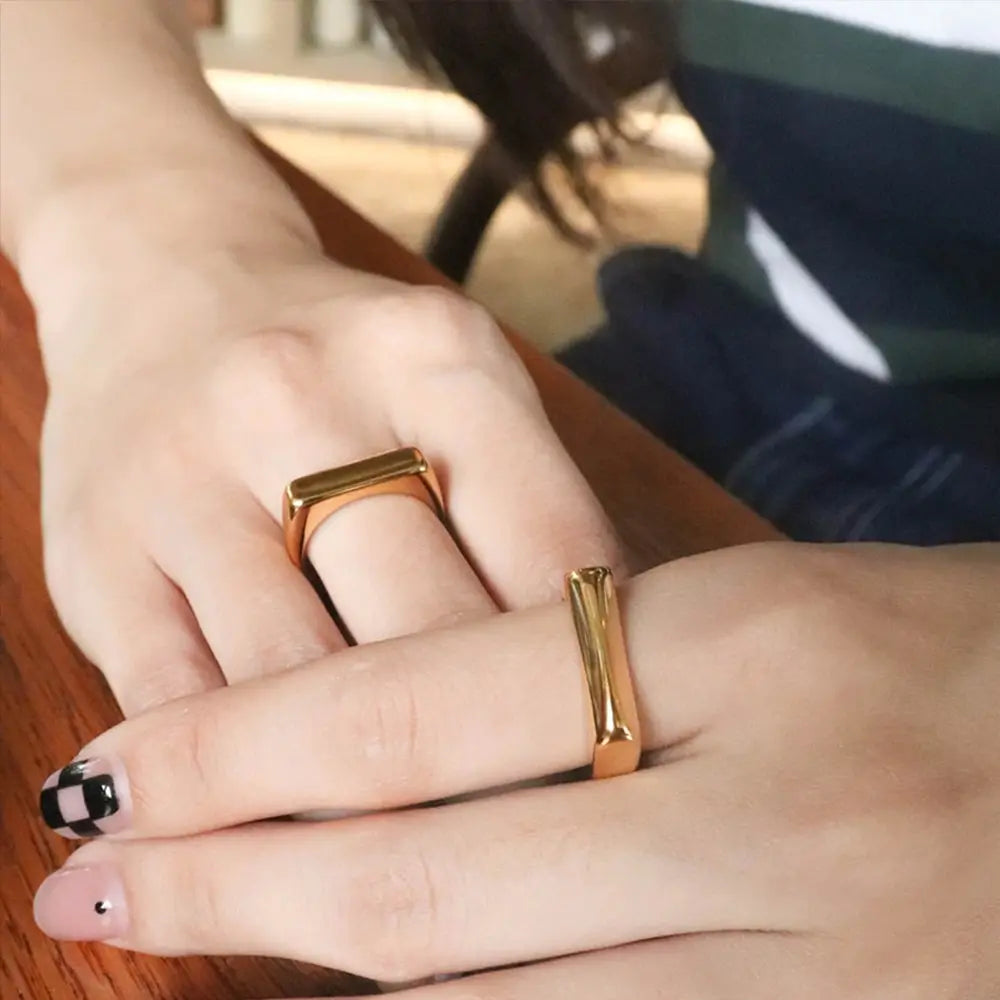 Fashion Ring 316L Stainless Steel Ring Anillo Ringen Mujer Women Rings Bague Couple Matching Jewlery Fashion Gifts Do not fade