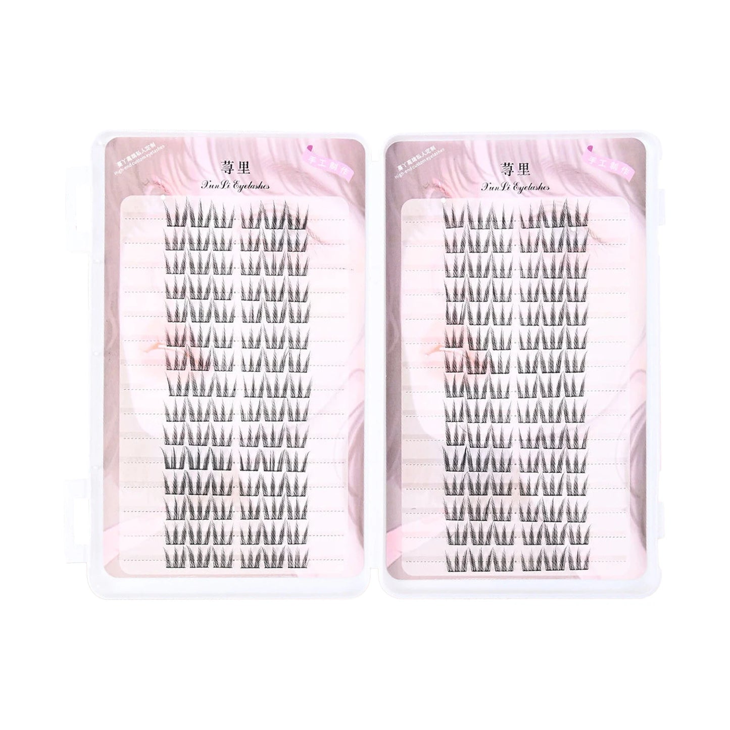 No Glue Need Individual Lash Clusters 28 Rows Self-adhesive False Eyelashes Book Korean U Shaped Natural Comic Lash Extension