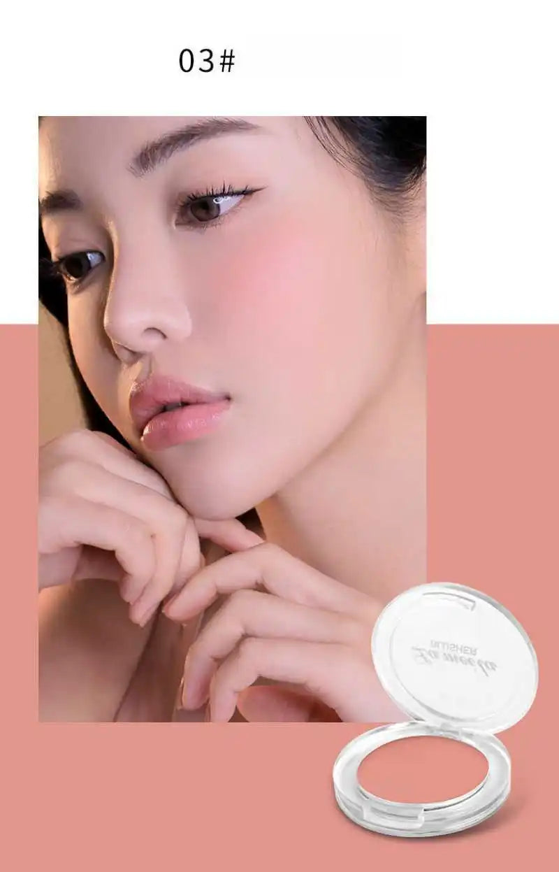 Blush Waterproof Sweat-proof Blusher Natural Monochrome Blush Palette Long-lasting Face Contour Natural Makeup Women Girls