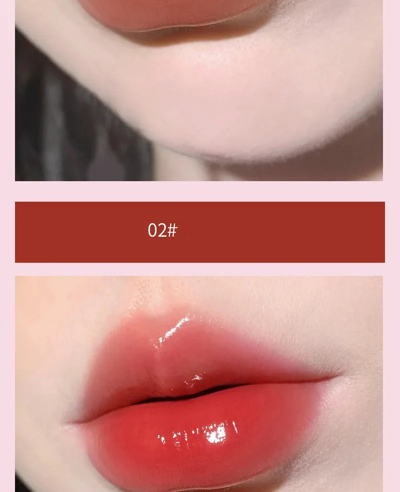 Crystal Jelly Lip Gloss Mirror Water Liquid Lipstick Moisturizing Long Lasting Sexy Red Lip Plumper Makeup Tint Korean Cosmetics