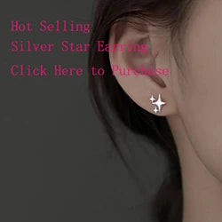 VENTFILLE 925 Sterling Silver Star & Moon Hoop Earrings for Women