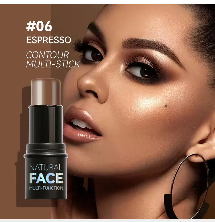 Face Contour Bronzer Stick Face Brighten Highlighter Bar Shimmer Highlighter Blush Stick Concealer Cream Makeup Tool Cosmetics