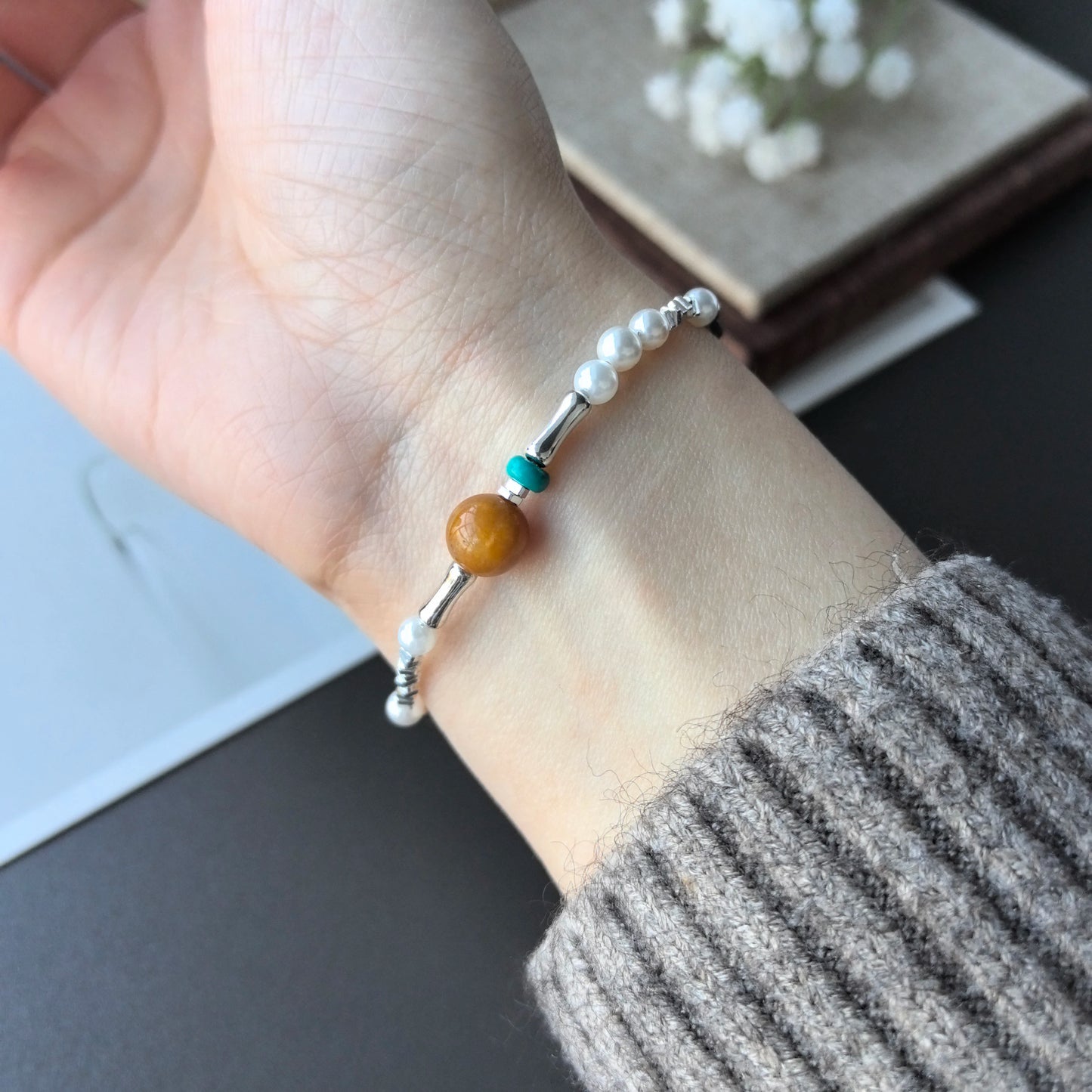 925 Sterling Silver Bracelet Bangle Simple Green Leaf Elegant Nature For Woman Girl Fashion Jewelry Gift Dropship Wholesale