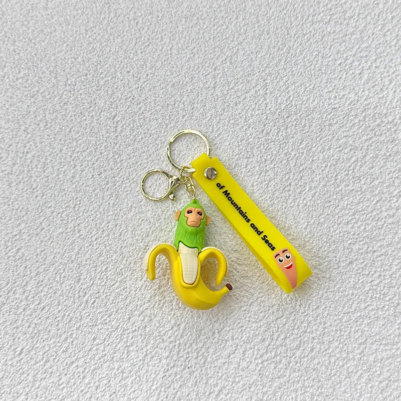 Italian Brainrot Animals Keychains for Accessories Funny Sigma Skibidi Rizz Cat Silly Meme Keyrings Fans Friends Gifts Wholesale