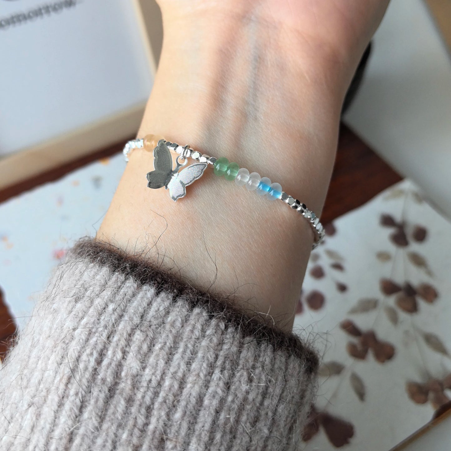 925 Sterling Silver Bracelet Bangle Simple Green Leaf Elegant Nature For Woman Girl Fashion Jewelry Gift Dropship Wholesale
