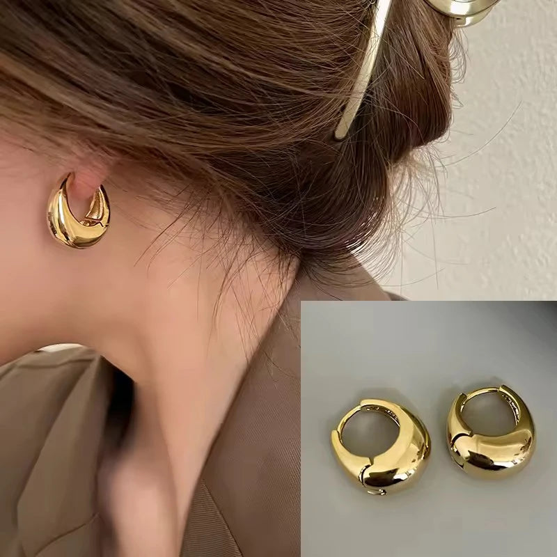 VENTFILLE 925 Sterling Silver Star & Moon Hoop Earrings for Women