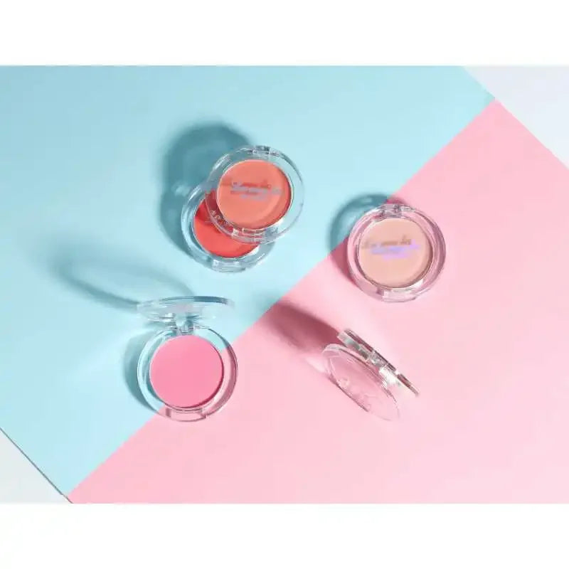 Blush Waterproof Sweat-proof Blusher Natural Monochrome Blush Palette Long-lasting Face Contour Natural Makeup Women Girls