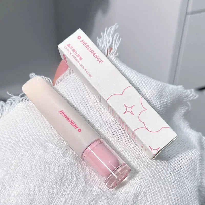 Korean Lip Gloss – Crystal Jelly Liquid, Plumping & Moisturizing Lipstick