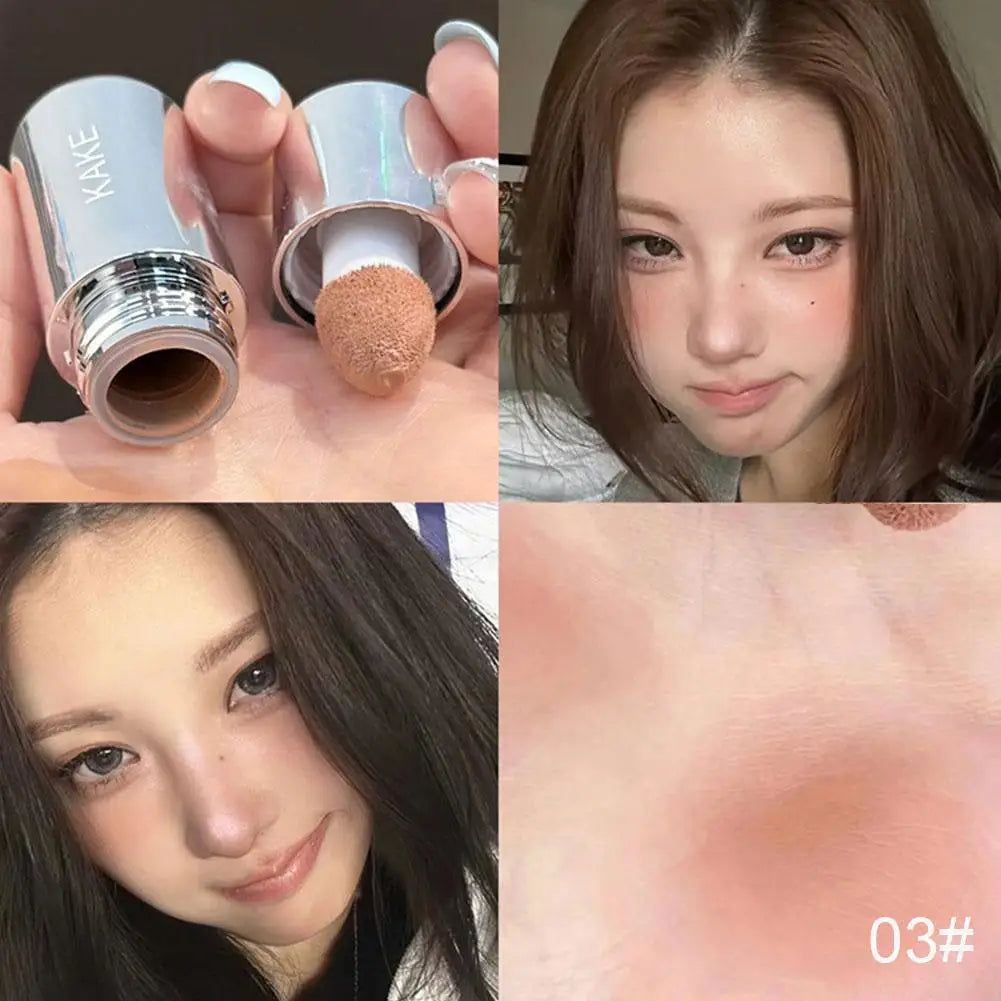 2 In1 Liquid Powder Blusher For Cheek Lip Makeup Matte Finish Glow Bloom Liquid Waterproof Highlighter Long Lasting Liquid Blush