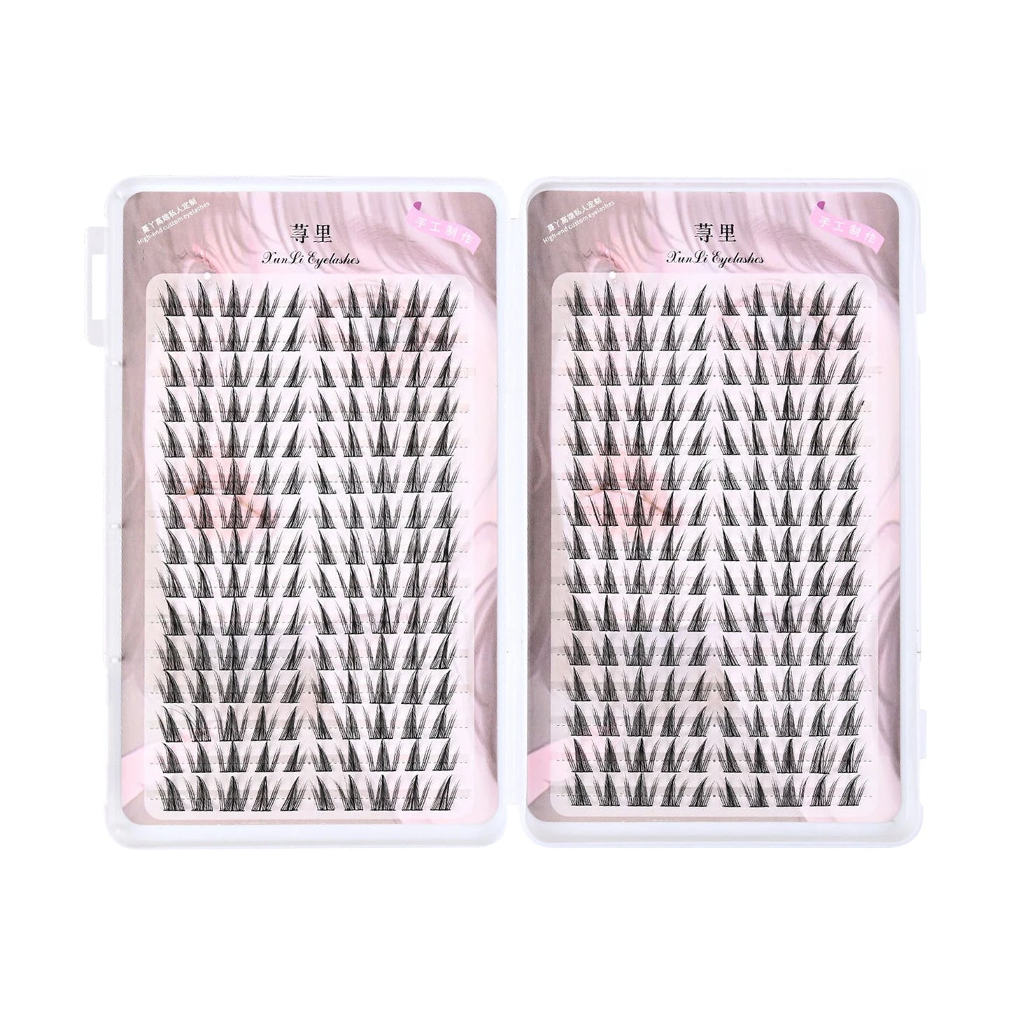 No Glue Need Individual Lash Clusters 28 Rows Self-adhesive False Eyelashes Book Korean U Shaped Natural Comic Lash Extension