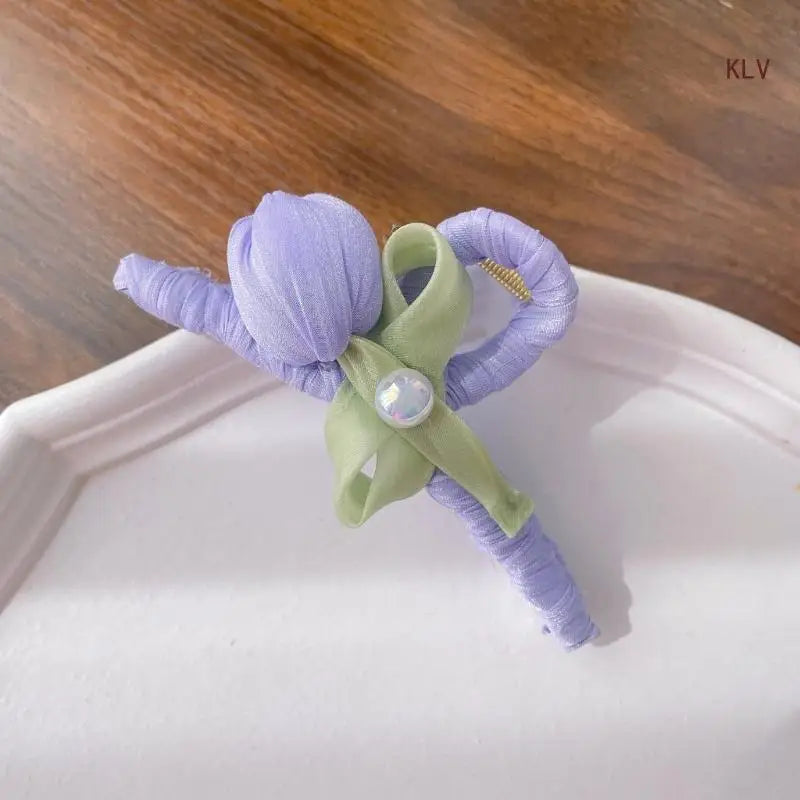 Fashionable Flower Fabric Hair Clip Uniuqe Headwear Hair Accessory Hiarpin For Adding Sophistication To Your Look
